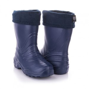 Wellington Termix Warm Lined Kids Navy  Size  5/6 E#22/23