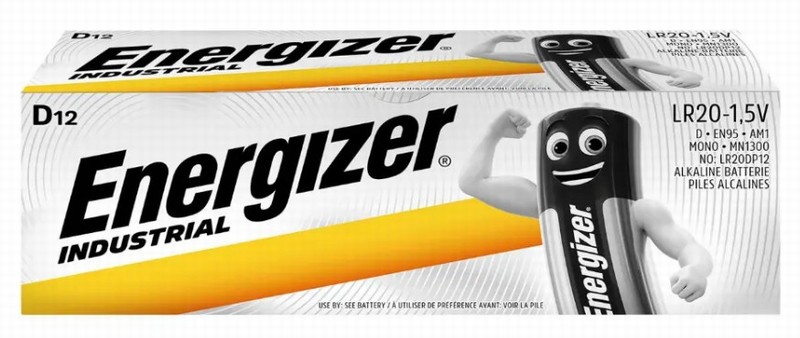 Battery ENERGIZER Industrial Alkaline D R20 x12