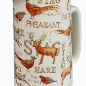 Jug Milk FINE BONE CHINA Gamekeeper Design 2Pint 1030ml  D