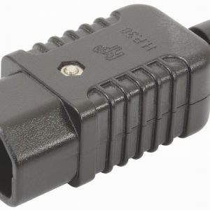 Socket C14 10Amp IEC Male Pins Inline Heavy Duty