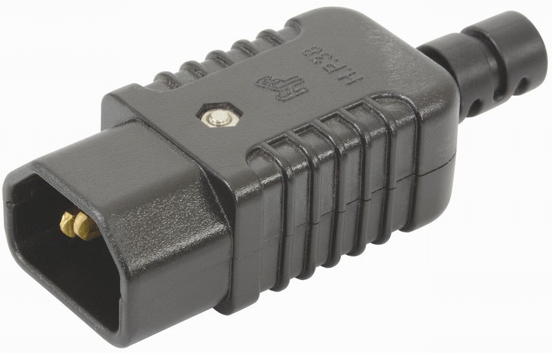 Socket C14 10Amp IEC Male Pins Inline Heavy Duty