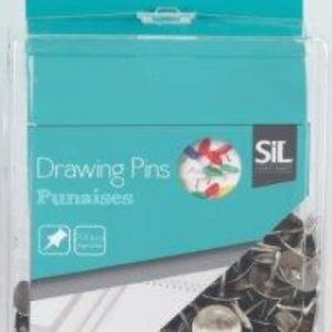 150 Piece Silvered Drawing Pins