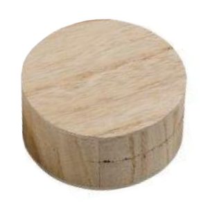 Small Round Hinged Ornamental Wooden Storage Box