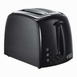 Toaster RUSSELL HOBBS Textures Black 2 Slice
