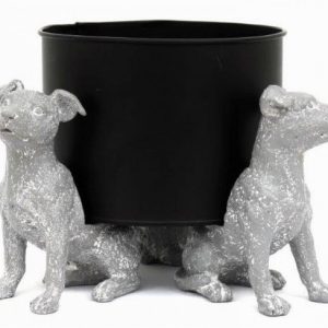 Planter Pot Risers Dog Design x3