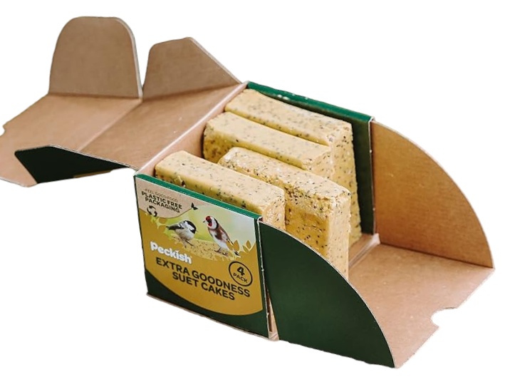 Bird Feed PECKISH Suet Cake Peanut & Mealworm x4 - Image 2