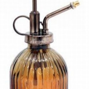 Water Sprayer Tonal Amber Glass 16cm
