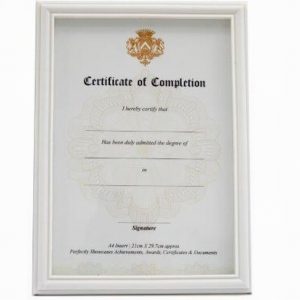Picture Certificate Frame A4 White