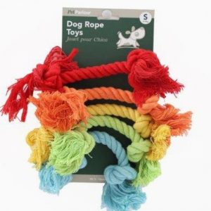 Pet Rope Toy x5 Ass. Rainbow colours