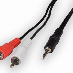 Lead 3.5mm Stereo to 2xRCA Phono Plugs  5Mtr.