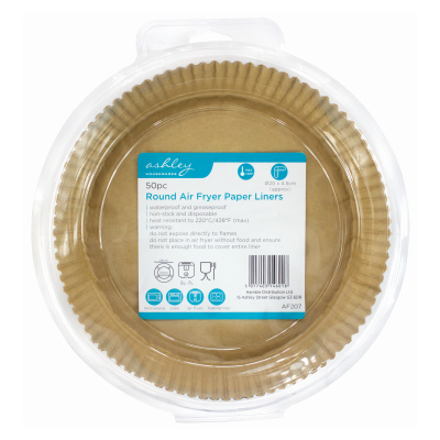 Air Fry Liners Round 20-24cm x50
