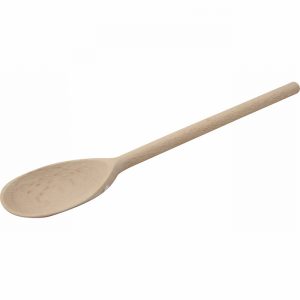 Spoon Wooden 30cm 12" Beech Waxed