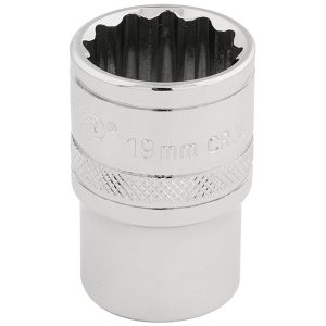 Socket 1/2" Square Drive 19mm