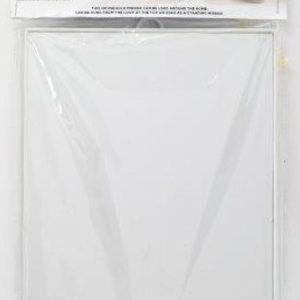 Mirror Rectangular 30x24cm White Plastic