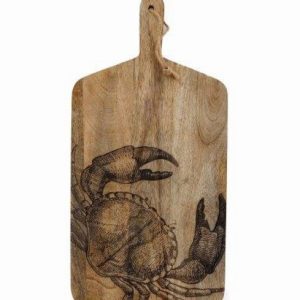 50cm Crab Motif Engraved Wooden Chopping Board