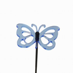 Suncatcher Fluorescent Blue Butterfly Garden Stake 6x6x75cm
