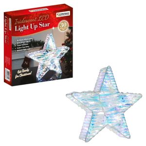 3D Iridescent Film Metal Frame Star Deco Light