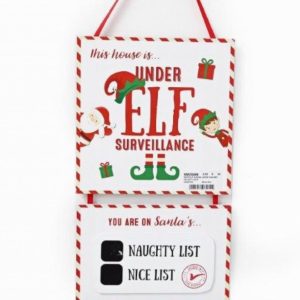 Christmas Elf Surveillance Plaque