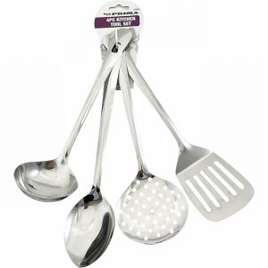 4 Piece Stainless Steel Litchen Utensils