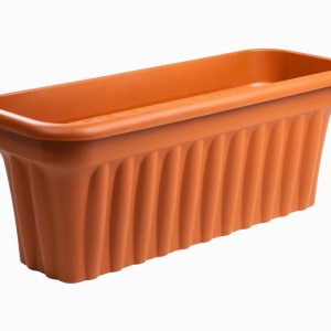 Wham 80cm Terracotta Rectangular Trough