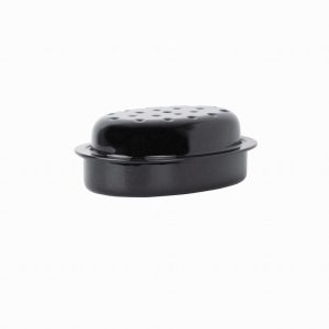 Wham Oval Black Enamelled Roaster with Lid