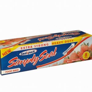Food Sandwich & Freezer Bag 20x18 Slide Seal x8