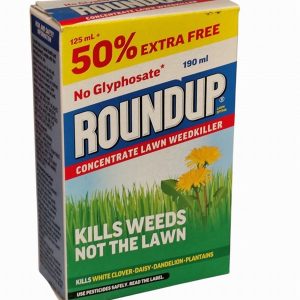 190ml (125ml + 50% Free) Roundup for Lawn Concentrate Weedkiller