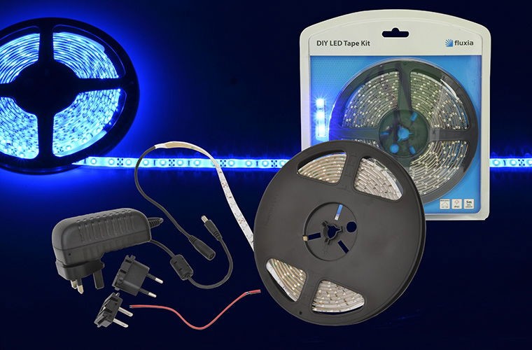 LED Tape Light Kit 12Volt 5Mtr. Pink IP65