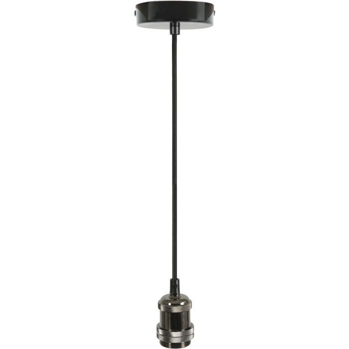 Ceiling Pendant Set VINTAGE Black Chrome <1.8Mtr. ES