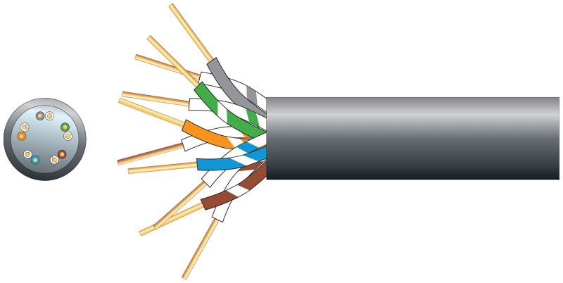 Telephone Wire External CW1128 5pair 100Mtr.