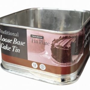 Cake Tin Deep Loose Base 17cm/7" Non Stick Square  D