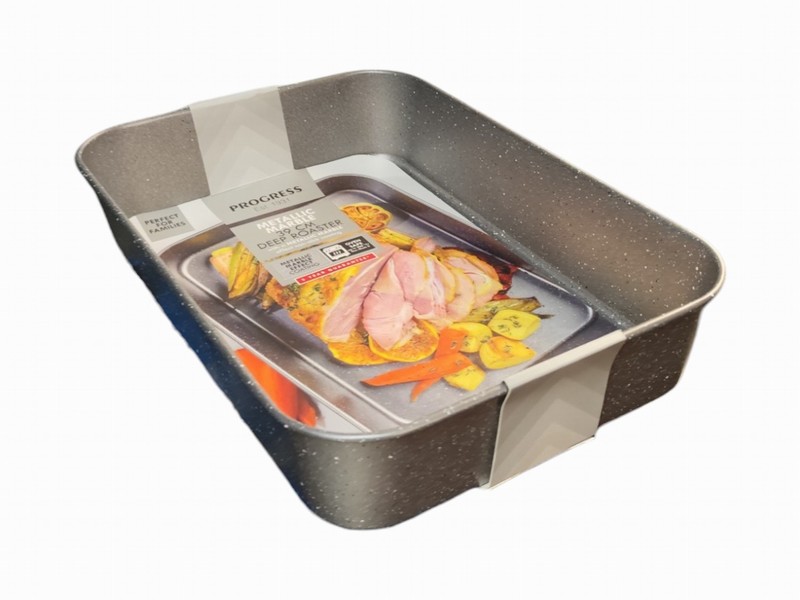 Roasting Tin PROGRESS 39x27x7.5cm Met.Marble Non Stick - Image 2