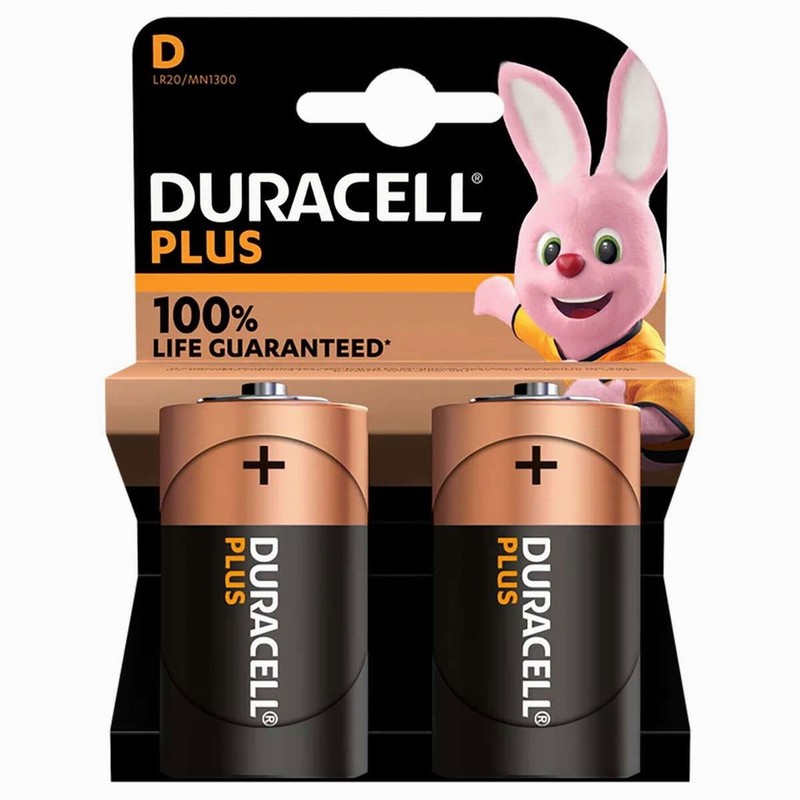 Battery DURACELL Alkaline D x2