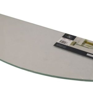 Shelf DURALINE Floating Glass Frost 80x20cm Bowed x12mm D