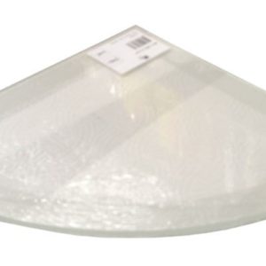 Shelf DURALINE Floating Glass Fr. Border 30x30cm Corner D