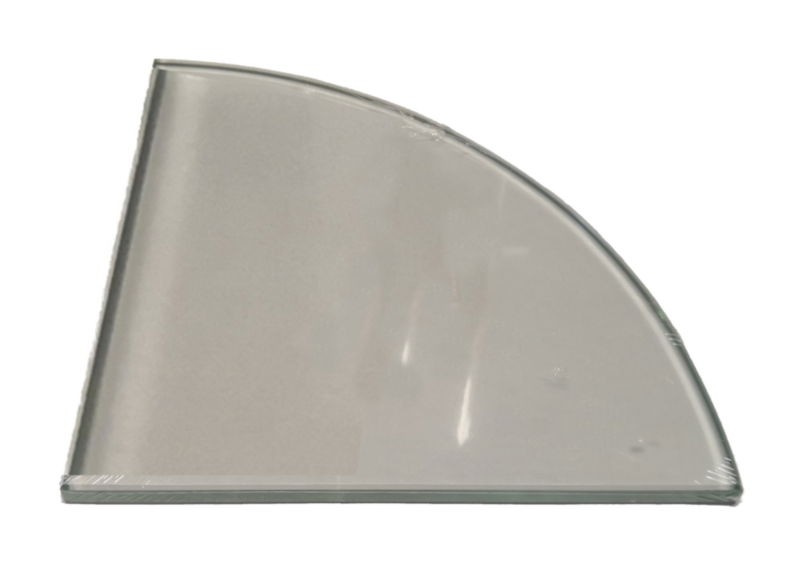 Shelf PEKODOM Floating Glass Clear 28x28cm Corner 8mm D