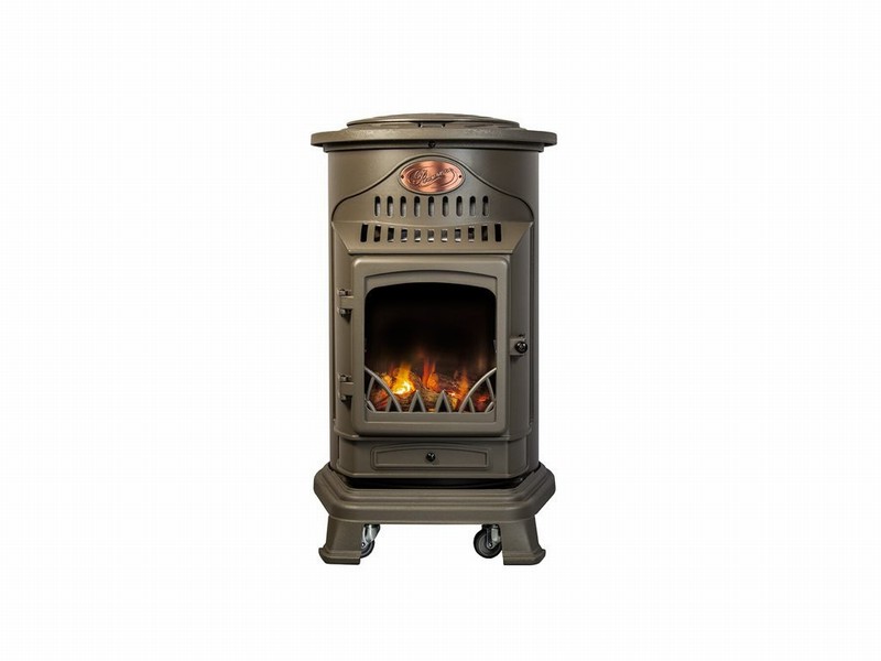 Provence Autumn Green Flame Effect Gas Heater