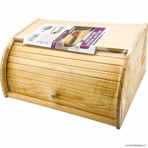 Wooden Roll Top Bread Bin