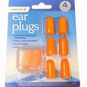 4 x Pair Masterplast Ear Plugs in Case