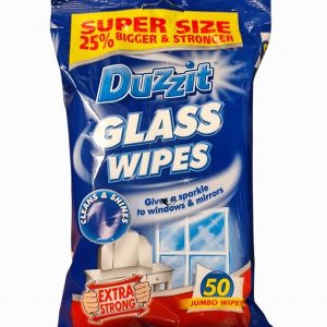 Duzzit 50 x Extra Strong Glass Wipes