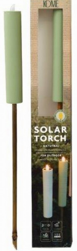 Solar Garden Flares 58cm Green x2