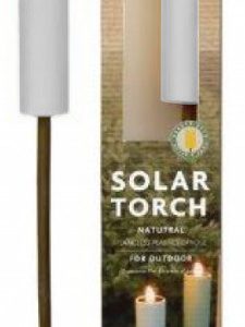 Solar Garden Flares 58cm White x2