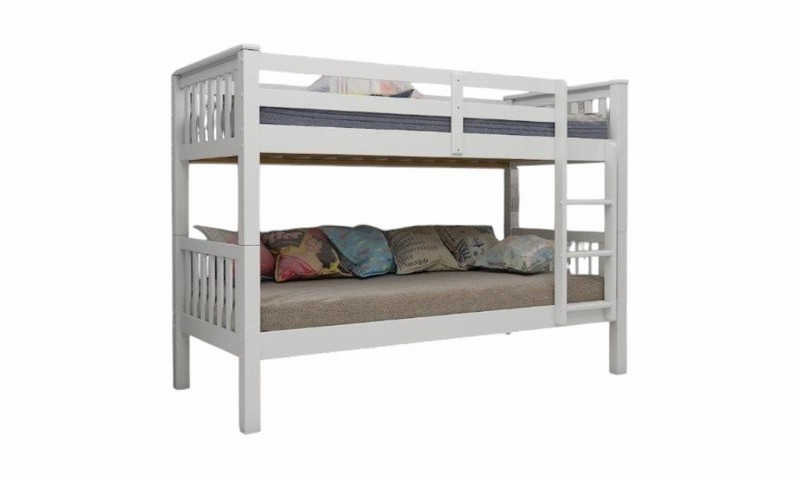 Bedstead 90cmx2 Bunk NAVARRO White