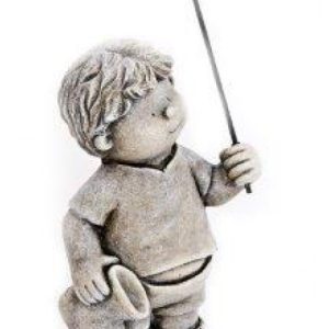 Ornamental Boy with Umbrella 37.5cm
