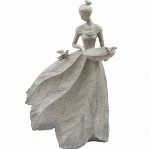 Ornamental Lady Holding Bird Bath 39x59.5cm