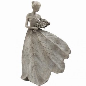 Ornamental Lady Holding Bouquet 36.5x58cm