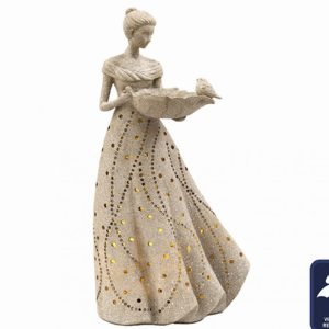 Ornamental Lady LED Bird Bath 30x57cm