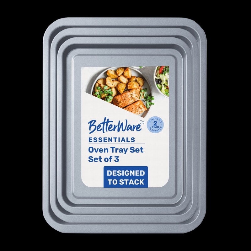 Oven Tray 28 31 35cm BETTERWARE Set x3
