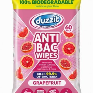 Wipes DUZZIT Anti Bac Grapefruit Biodegradable x60