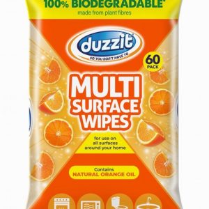 Wipes DUZZIT Multi Surface Orange Biodegradable x60